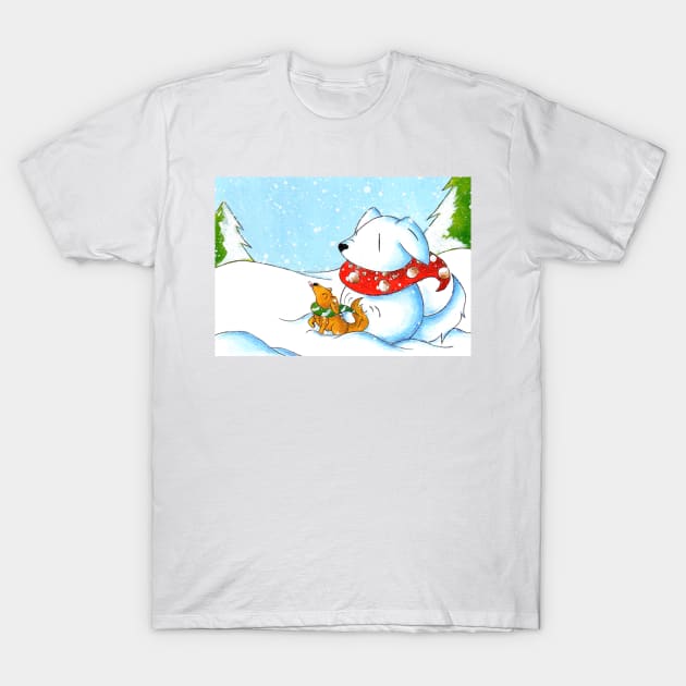 Snowtriever T-Shirt by KristenOKeefeArt